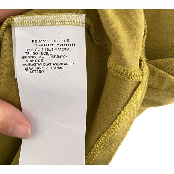 MaxMara Olive Green Embellished Cowl Neck Sleeveless Top Size M Stretch - Picture 7 of 8